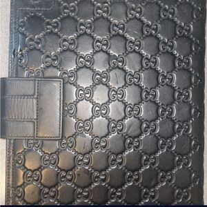 Gucci Black Embossed Leather Wallet